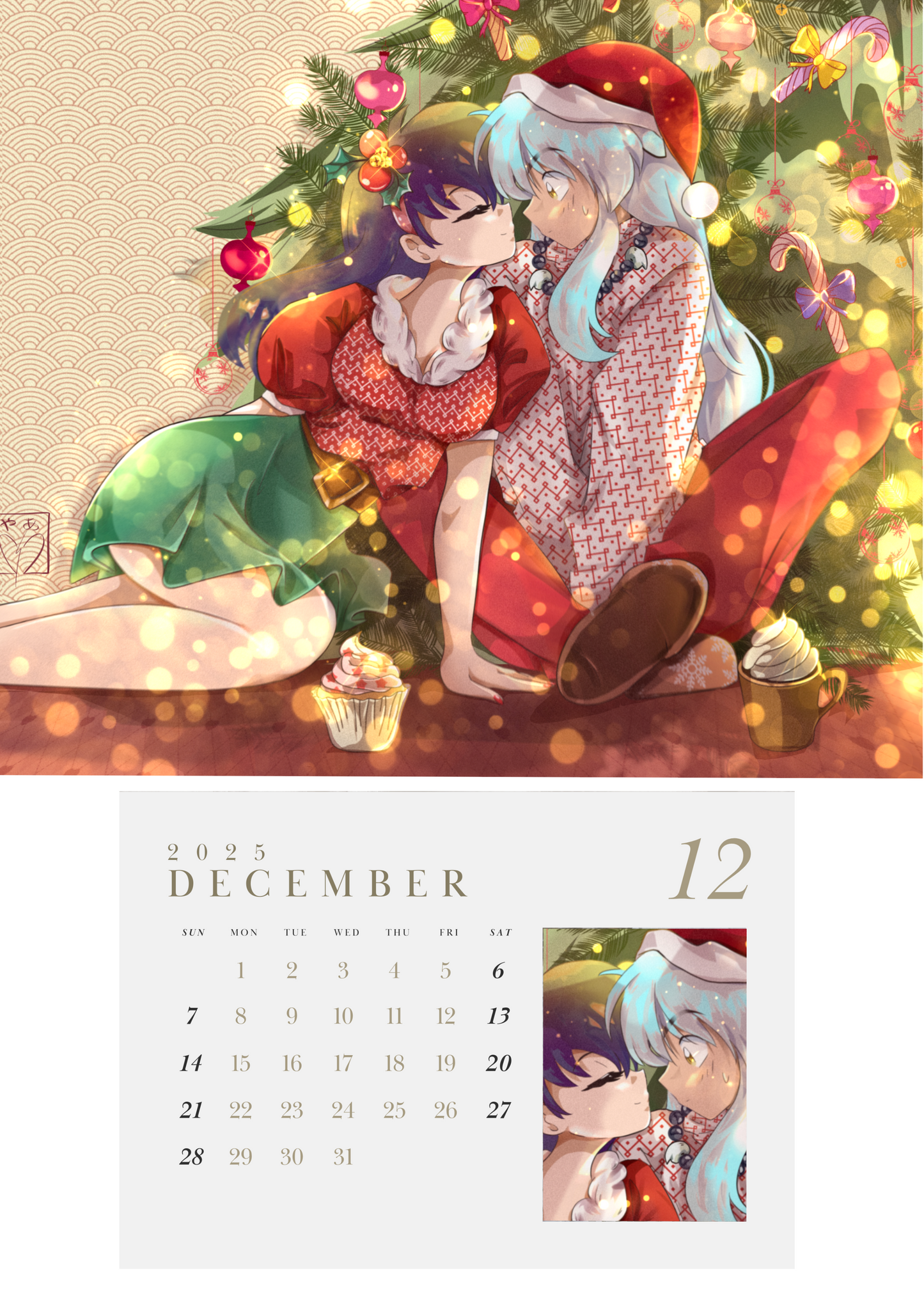 2025 Inuyasha Fanart Calendar