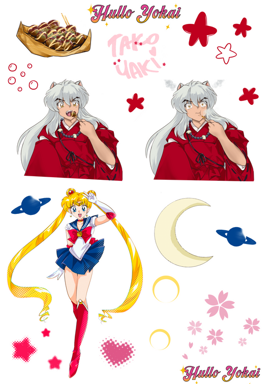 Half stickers sheet