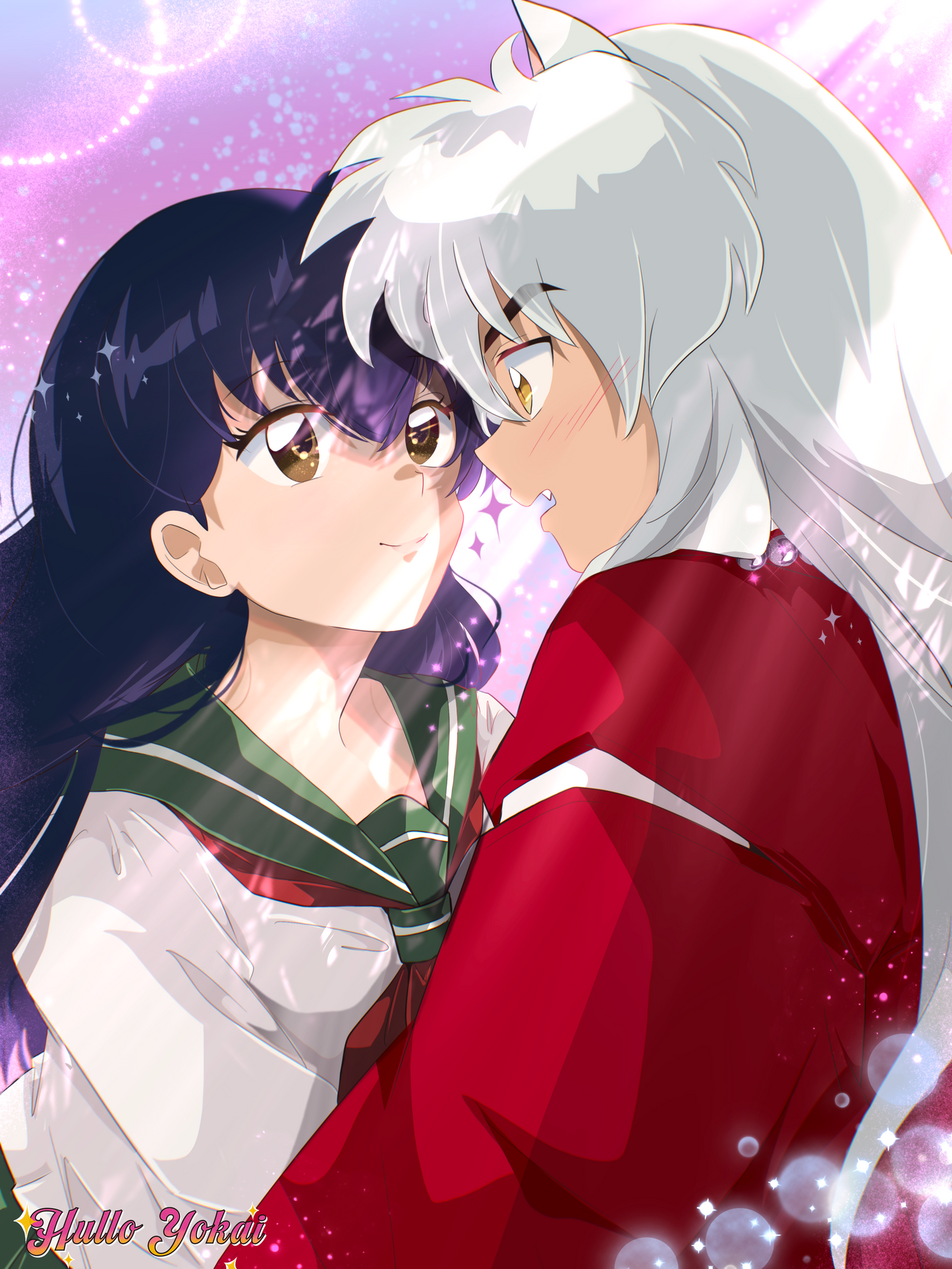 Small print - Inuyasha and Kagome
